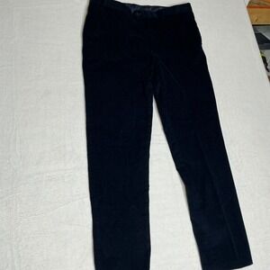 Lauren Ralph Lauren Mens Navy Blue Corduroy Pants Size 36W x 32L Flat Front